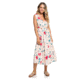 Roxy In The Mood For Dance Wrap-Front Midi Dress - Womens, Ivory Cream New Flowers, Small, ERJWD03336-TFM6-S