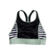 Roxy Fitness Pt Crop Top Bra - Women's, True Black Beetle Stripes, Medium, ERJX303976-KVJ5-M