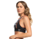 Roxy Fitness Pt Crop Top Bra - Women's, True Black S Full Bicolys, Medium, ERJX303976-KVJ2-M