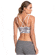 Roxy Welcome To Accapulco Medium Support Sports Bra - Womens, Charcoal Heather Darwin, Large, ERJKT03619-SZCH-L