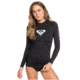 Roxy Wholehearted Long Sleeve Rashguard - Womens, Anthracite, Small, ERJWR03408-KVJ0-S