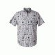 Royal Robbins Base Camp Print Men's Short Sleeve Shirt, Lt Pelican Pt, XXL 72213-LT PELICAN PT-XXL