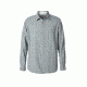 Royal Robbins Cool Mesh Plaid Men's Long Sleeve Shirt, Sky Grey, L 72214-SKY GREY-L