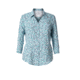 Royal Robbins Expedition Chill Print Women's 3/4 Sleeve Shirt, Blue Cloud Pt, XS, 32127-BLUE CLOUD PT-XS