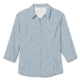 Royal Robbins Expedition II Print 3/4 Sleeve Shirt - Womens, Summer Sky Ex Check, XS, Y322024-Summer Sky Ex -XS