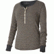 Royal Robbins Kick Back Striped Henley - Women's-Dark Grey Heather-Large