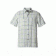 Royal Robbins Mojave Pucker Plaid Men's Short Sleeve Shirt, Fluorite Green, L 71917-FLUORITE GREEN-L
