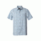 Royal Robbins Mojave Pucker Plaid Men's Short Sleeve Shirt, Winter Sky, M 71917-WINTER SKY-M
