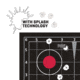 Ruger 10/22 Splash Reactive Adhesive Paper Target Kit, Sight-In Grid, 12.5in Square, 5-Targets Per Pack, 27991
