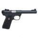 Ruger 22/45 Mark III Hunter Pistol, .22 Long Rifle, 4.5 in barrel, polymer frame, integrated black synthetic grip, blowback operated semi-auto, fixed front, adjustable rear, 10 round magazine, 22/45 MRKIIIH45-1-FRRMPG