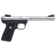 Ruger 22/45 Mark IV Pistol, .22 Long Rifle, 5.5 in barrel, black polymer frame, checkered black polymer grip, blowback operated semi-auto, fixed blade front, adjustable rear, 10 round magazine, 22/45 MRKIV-1-FRRMPG