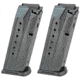 Ruger Security-9 Value Pack 9mm Luger Pistol Magazine, 2 Pack, 15 Round, Black Oxide, Steel, 90684-15RD