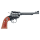 Ruger Bisley Revolver, .22 Long Rifle, 6.5 in barrel, blued alloy steel frame, rosewood grip, revolving chamber, ramp front, adjustable rear, 6 round cylinder, BY-22-65-1-FRRMPG