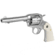 Ruger Bisley Vaquero Revolver, .357 Magnum/.38 Special, 5.5in Barrel, X-Large, Fixed, Stainless Frame, Ivory Style Grip, 6 Round Cylinder, 5130