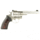 Ruger GP100 Revolver, .22 Long Rifle, 6in Barrel, Adjustable, Stainless Frame, Rubber Grip, 10 Round Cylinder, 1757