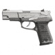 Ruger P90 Pistol, .45 ACP, 4.5 in barrel, aluminum alloy frame, black polycarbonate grip, recoil operated semi-automatic, fixed 3-dot, slide mounted decock-only lever, stainless steel slide, 8 round magazine, P90 P-90-1-FRRMPG