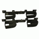 Rugged Gear 10065 Double Gun Rack Screw-Attach Hardware Included Blk