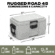 Rugged Road 45 Cans Version 2 Hard Cooler, Gunmetal Gray, RR45 V2 - Gunmetal Gray