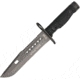 RUI Tactical Knife Fixed Blade Knife, 7in, Black Rubberized Handle RUI32067