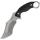 RUIKE F181 Fixed Blade Black Knife, 4.5" stonewash finish 14C28N Sandvik stainless bla, Black sculpted G10 handle, F181-B