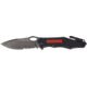 RUIKE M195 Framelock Beta Plus Folding Knife, 3.25 black stonewash finish partially serrated D2, Black G10 handle, M195