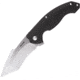 RUIKE P851 Linerlock Folding Knife, Black sculpted G10 handle, P851-B