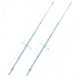 RUPP Marine 20' Single Spreader Sidekick Outrigger Poles - Silver/Silver - Pair 61667