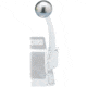 RUPP Marine Knob Silver For Morse Controls 3/8-24 Thread Control 59491