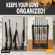 Rush Creek Creations 8 Gun Floor Rack, Black, 38-3059