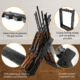Rush Creek Creations Deer Camp Portable 10 Gun Folding Storage Rack, Black, 38-0238