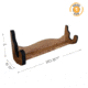 Rush Creek Creations Single Gun Wall Rack, American Cherry, 21 x 5 x 7, 38-4065