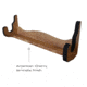Rush Creek Creations Single Gun Wall Rack, American Cherry, 21 x 5 x 7, 38-4065