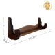 Rush Creek Creations Single Gun Wall Rack, Dark Walnut, 21 x 5 x 7, 38-4068