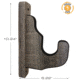 Rush Creek Creations Wall Gun Display Hooks, Barn Wood, 10.2 x 1.7 x 6.2, 38-4086