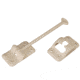 RV Designer Plastic T-Style Entry Door Holder 6, Colonial White, E237