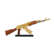 RW Minis AK-47, Replica 1/3 scale, non-firing model, Gold, RWGLDAK47