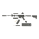 RW Minis AR-15, Replica 1/3 scale, non-firing model, Black, RWBLK15