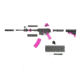 RW Minis AR-15, Replica 1/3 scale, non-firing model, Pink, RWPNKAR15