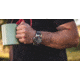 S&amp;B Watches Atlantis A2 KRYPTEK Dive Watch, Silver Case W/ Nox Black Dial, 44mm, ATKR102
