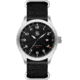 Smith &amp; Bradley Watches Springfield GMT Watch, Silver Case/Black Dial, 44mm, SPR101