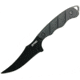 S-TEC Fixed Blade Knife, 9in Overall, 4.25in Black SS Blade, Black Finger Grooved G10 Handle, Black Nylon Sheath, T25139BK