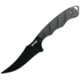S-TEC Fixed Blade Knife, 9in Overall, 4.25in Black SS Blade, Black Finger Grooved G10 Handle, Black Nylon Sheath, T25139BK