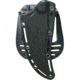 S-TEC Fixed Blade Knife, 9in Overall, 4.25in Satin SS Blade, Black Finger Grooved G10 Handle, Black Nylon Sheath, T25139
