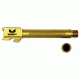 S3F Solutions Glock 17 Drop In Match Grade Barrel Threaded/Fluted, Titanium Nitride, Gold, S3FG17T/FTiN, G17TFTIN