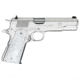 Springfield Armory 1911-A1-Mil-Spec Pistol, .38 Super, 5 in barrel, nickel plated steel frame, simulated pearl grip, recoil operated semi-automatic, single-action, grip safety, manual thumb safety, 3-dot fixed, 9 round magazine, SA1911A1MILSPEC-FRRMPG