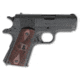 Springfield Armory GI-45-1911-A1 Pistol, .45 ACP, 3 in barrel, matte black steel frame, US engraved hardwood grip, recoil operated semi-automatic, single-action, grip safety, manual thumb safety, low-profile military, 6 round magazine, SAGI451911A1-FRRMPG