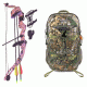 SA Sports Outdoor Gear Majestic Youth Bow, Pkg. Pink Camouflage 20lbs. RH, 566 W/ Vanguard Xl Hunting Backpack-Realtree Camo, 64793-KIT3