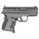 Springfield Armory XD-S-Mod-2-OSP Pistol, 9mm Luger, 3.3 in barrel, black polymer frame, integrated polymer grip, recoil operated semi-automatic, striker single-action, trigger safety, white dot front, U-notch rear, 7 round magazine, SAXDSMOD.2OSP2-FRRMPG