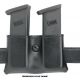 Safariland 079 Concealment Double Magazine Holder, Snap-On,For Glock 17/22 STX Plain Black 079-83-41-2
