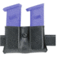 Safariland 079 Concealment Magazine Holder, Snap-On, Double - Plain Black, Ambidextrous, 2in. Belt Loop Slot 079-89-6-2